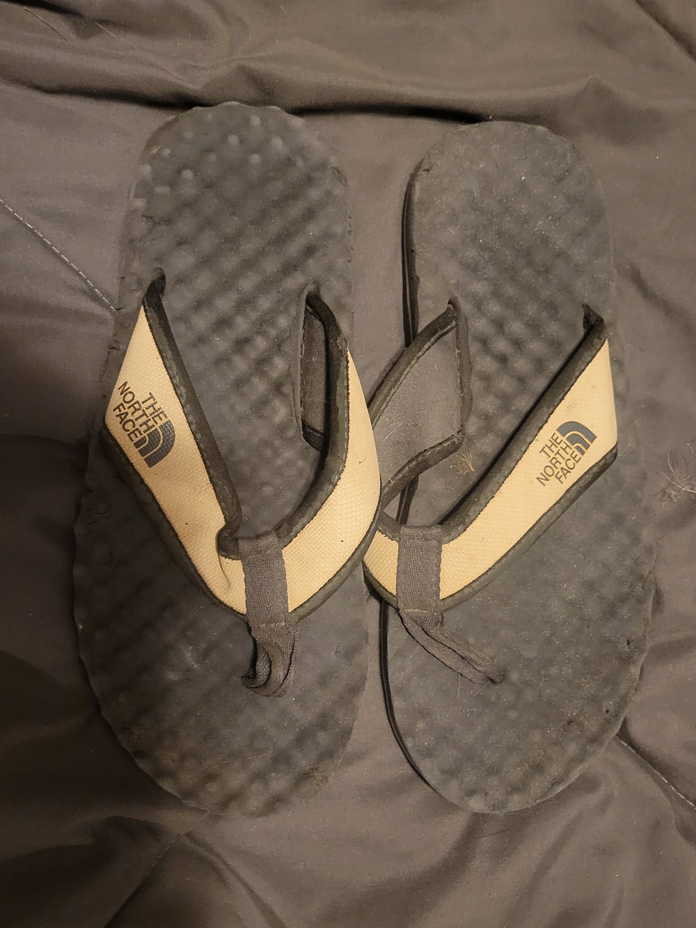 The North Face Black & Tan Men's Flip Flop Sandals